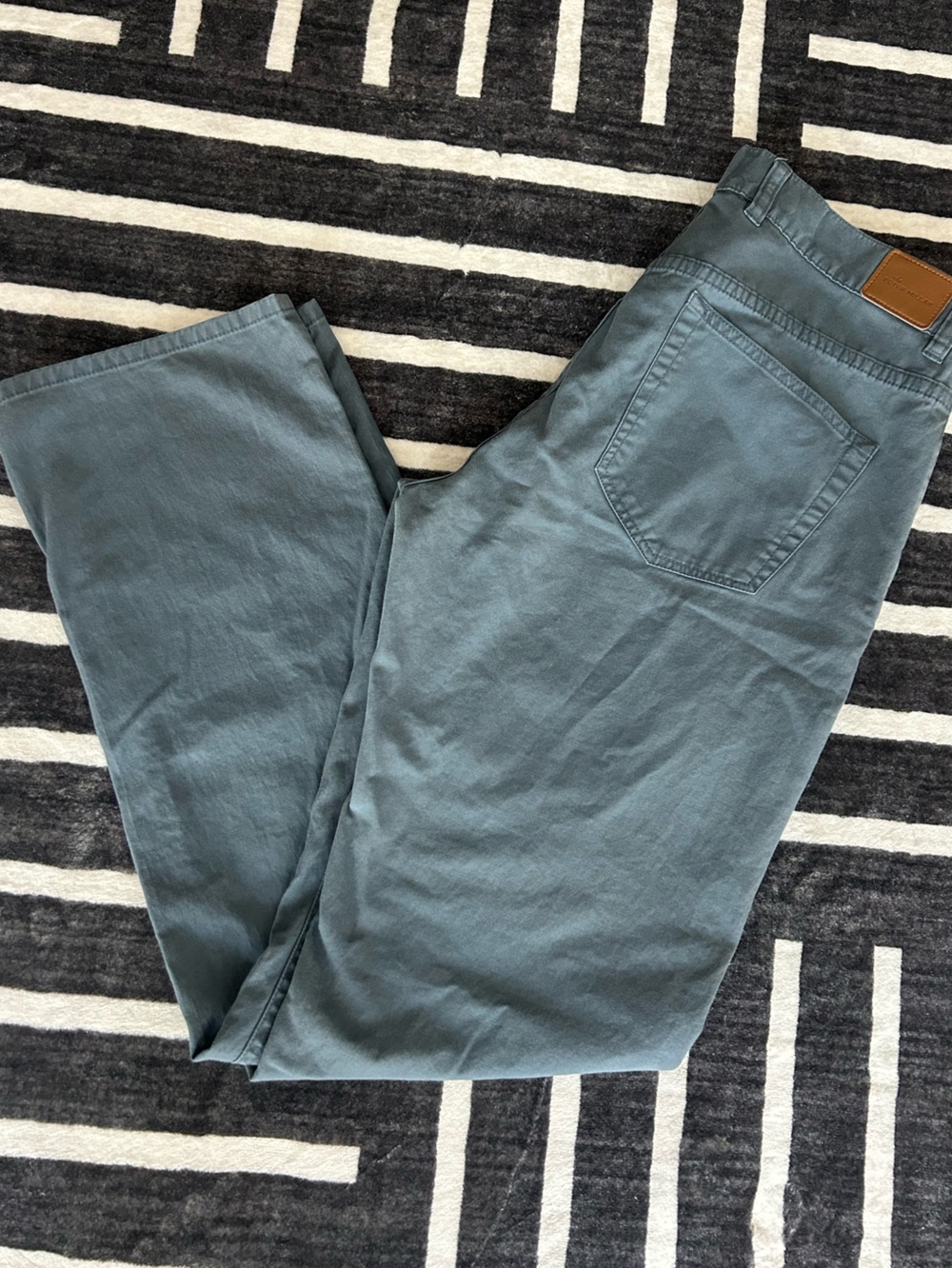 Peter Millar Crown 5-Pocket Slate Gray Blue Golf Chino Sport Pants 32x32